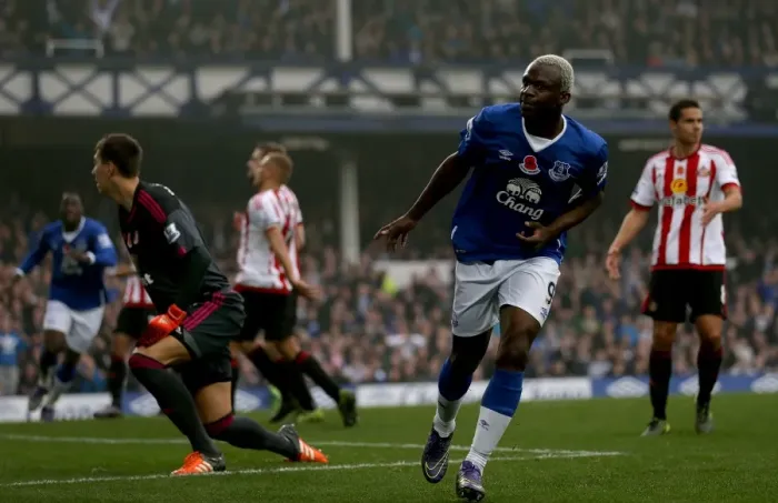 Framed Print : Everton's Arouna Kone: Five-Goal Blitz Against Sunderland Framed Print : Everton's Arouna Kone: Five-Goal Blitz Against Sunderland