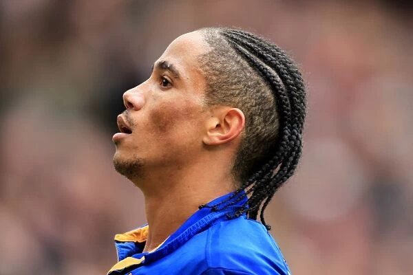 Everton's Battle at Old Trafford: Steven Pienaar Fights Manchester United in the Barclays Premier League (22 April 2012)