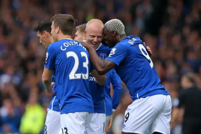 Framed Print : Everton's Double Delight: Naismith Scores Second Against Chelsea Framed Print : Everton's Double Delight: Naismith Scores Second Against Chelsea