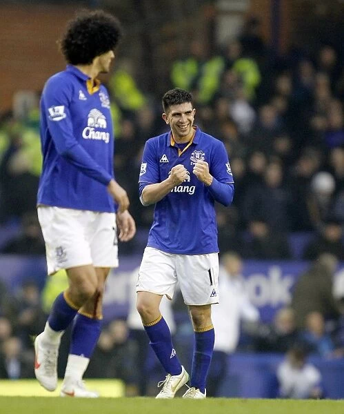 Everton's Double Triumph: Denis Stracqualursi's Brace Against Chelsea (11 February 2012, Goodison Park)
