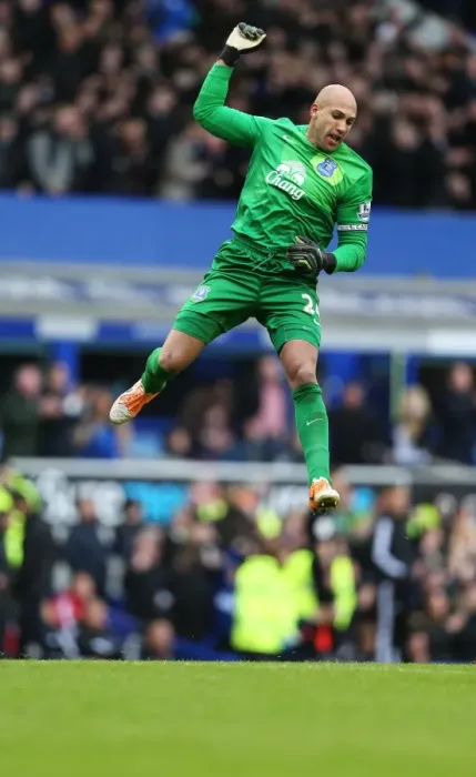 Framed Print : Everton's Epic Triumph: Tim Howard's Unforgettable Performance in Everton's 3-2 Victory Over Swansea City (22-03-2014, Goodison Park) Framed Print : Everton's Epic Triumph: Tim Howard's Unforgettable Performance in Everton's 3-2 Victory Over Swansea City (22-03-2014, Goodison Park)
