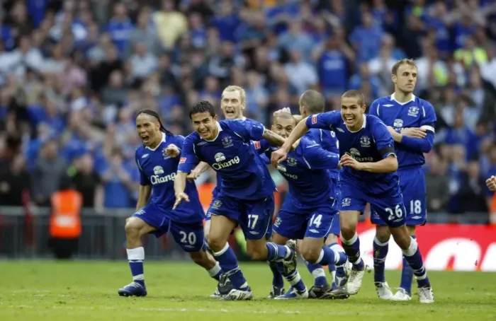 Framed Print : Everton's FA Cup Triumph: Everton vs. Manchester United at Wembley (2009) Framed Print : Everton's FA Cup Triumph: Everton vs. Manchester United at Wembley (2009)