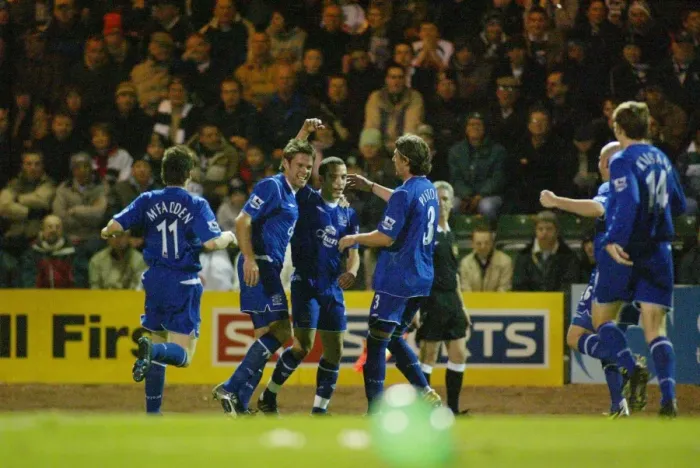 Framed Print : Everton's FA Cup Victory: Plymouth 1-3 (08-01-05) Framed Print : Everton's FA Cup Victory: Plymouth 1-3 (08-01-05)
