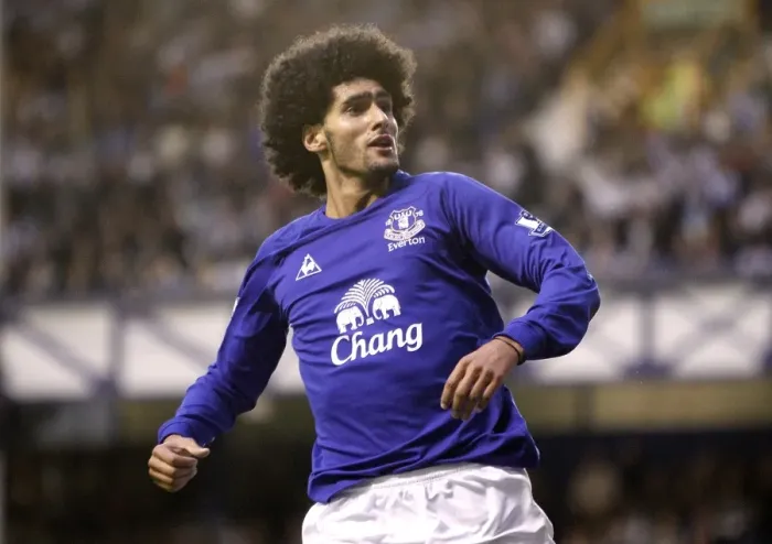Framed Print : Everton's Fellaini Scores First Goal: Carling Cup Second Round Victory vs Huddersfield Town (2010)
