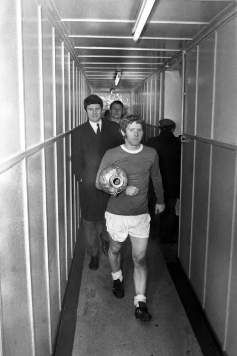 Framed Print : Everton's Glory: Alan Ball and Brian Labone - Champions with the Football League Division One Trophy Framed Print : Everton's Glory: Alan Ball and Brian Labone - Champions with the Football League Division One Trophy