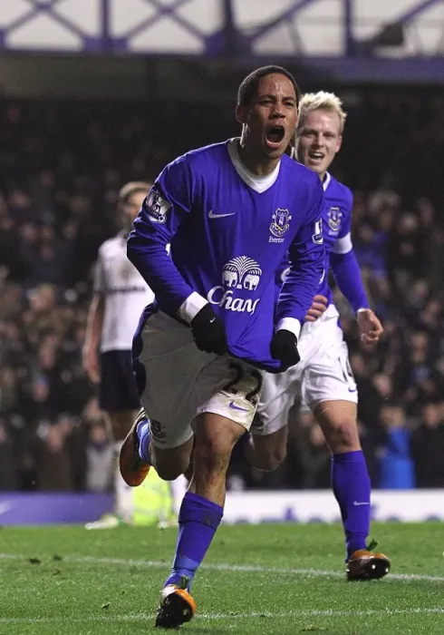 Framed Print : Everton's Historic Premier League Victory: Steven Pienaar's Game-Winning Goal vs. Tottenham Hotspur (December 9, 2012) - Everton 2 - Tottenham Hotspur 1 (Goodison Park) Framed Print : Everton's Historic Premier League Victory: Steven Pienaar's Game-Winning Goal vs. Tottenham Hotspur (December 9, 2012) - Everton 2 - Tottenham Hotspur 1 (Goodison Park)