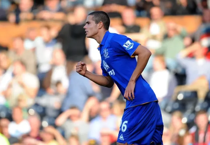 Framed Print : Everton's Jack Rodwell Hat-Trick: Triumphing over Fulham in the Barclays Premier League (23 October 2011) Framed Print : Everton's Jack Rodwell Hat-Trick: Triumphing over Fulham in the Barclays Premier League (23 October 2011)