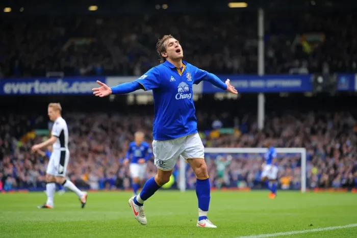 Framed Print : Everton's Jelavic Scores Brace: Everton 2-0 Fulham (Barclays Premier League, Goodison Park, 28 April 2012) Framed Print : Everton's Jelavic Scores Brace: Everton 2-0 Fulham (Barclays Premier League, Goodison Park, 28 April 2012)