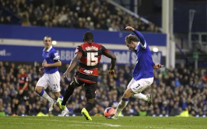 Framed Print : Everton's Jelavic Scores Brace in FA Cup Thrashing of Queens Park Rangers (4-0) Framed Print : Everton's Jelavic Scores Brace in FA Cup Thrashing of Queens Park Rangers (4-0)