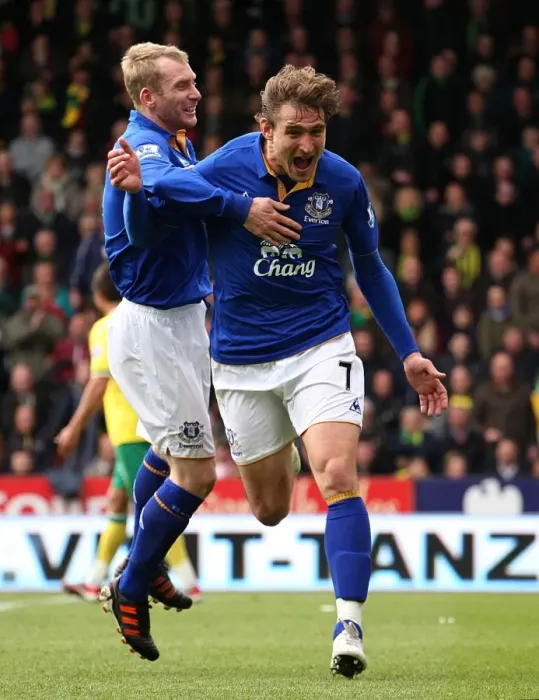 Framed Print : Everton's Jelavic Scores Brace: Norwich City 0-2 Everton (Barclays Premier League, 07 April 2012) Framed Print : Everton's Jelavic Scores Brace: Norwich City 0-2 Everton (Barclays Premier League, 07 April 2012)