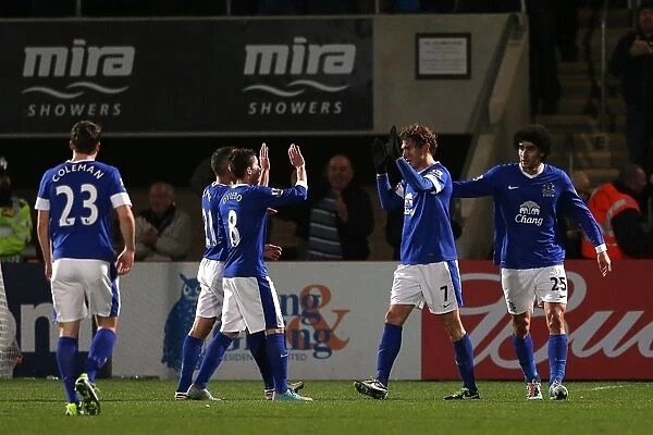Everton's Jelavic Scores Opener in FA Cup Thrashing of Cheltenham (7-1-2013)