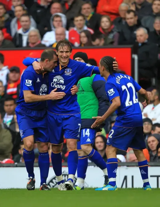 Framed Print : Everton's Jelavic Scores Opening Goal in Epic Showdown Against Manchester United (April 22, 2012) Framed Print : Everton's Jelavic Scores Opening Goal in Epic Showdown Against Manchester United (April 22, 2012)