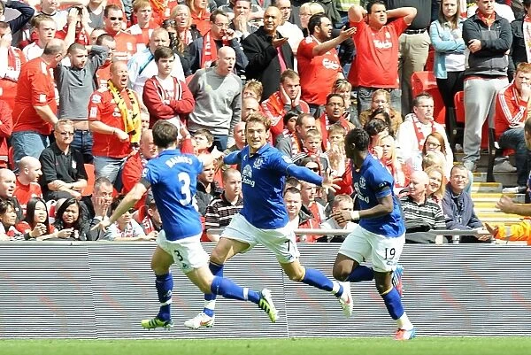 Everton's Jelavic Stuns Liverpool with First FA Cup Semi-Final Goal at Wembley (April 14, 2012)