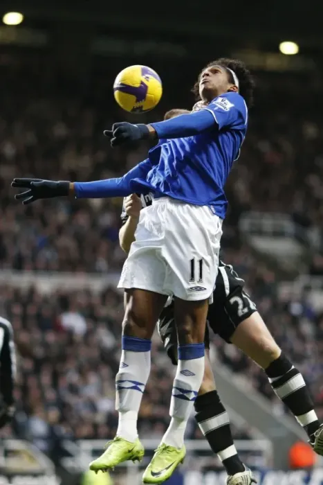Framed Print : Everton's Jo: Premier League Battle at St. James Park - February 22, 2009 Framed Print : Everton's Jo: Premier League Battle at St. James Park - February 22, 2009