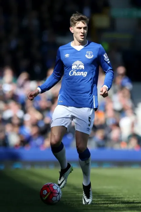 Framed Print : Everton's John Stones in Action: Everton vs AFC Bournemouth (30-04-2016), PA Wire Photo