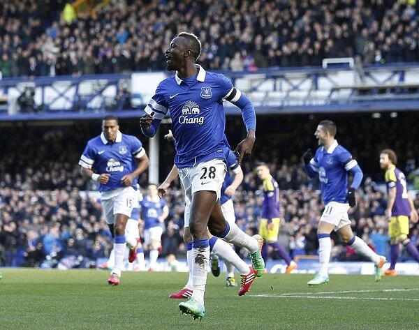 Everton's Lacina Traore Scores Thrilling Opening Goal in FA Cup Fifth Round Clash Against Swansea City (16-02-2014)