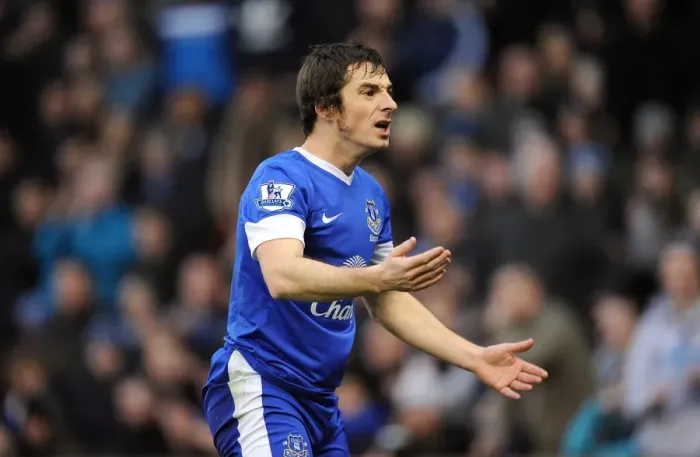 Framed Print : Everton's Leighton Baines at Britannia Stadium: Everton vs Stoke City, 15-12-2012 (1-1)
