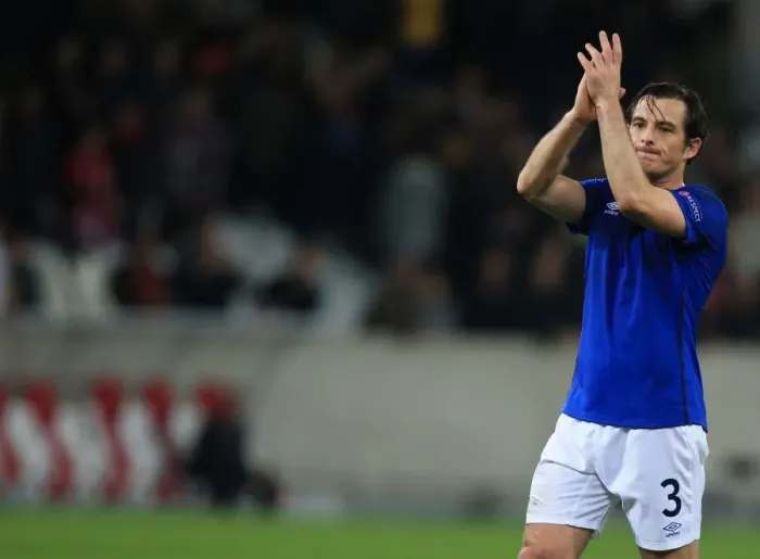 Framed Print : Everton's Leighton Baines Celebrates UEFA Europa League Victory Over Lille OSC and Acknowledges Adoring Fans Framed Print : Everton's Leighton Baines Celebrates UEFA Europa League Victory Over Lille OSC and Acknowledges Adoring Fans