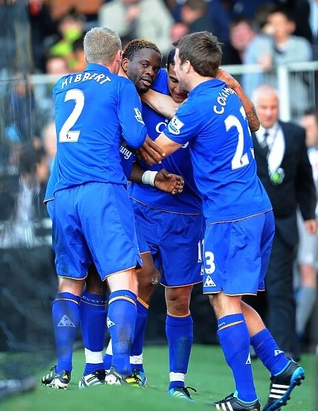 Everton's Louis Saha: Double Delight as He Scores Second Goal Against Fulham (October 2011)