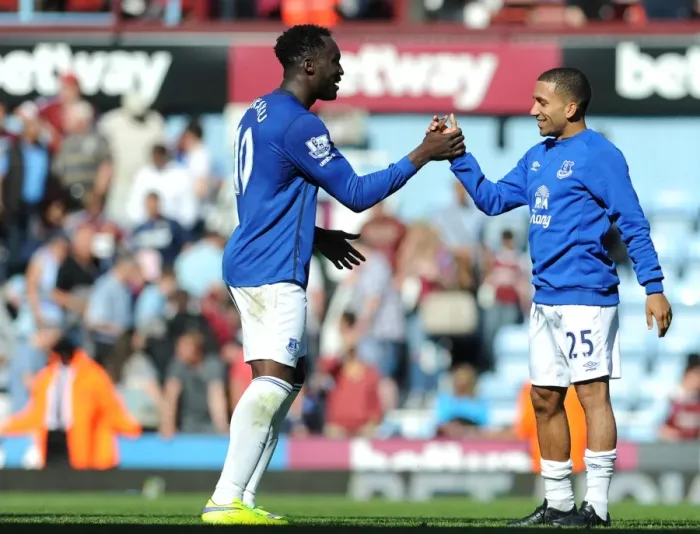 Framed Print : Everton's Lukaku and Lennon in Action: A Battle at Upton Park vs. West Ham United Framed Print : Everton's Lukaku and Lennon in Action: A Battle at Upton Park vs. West Ham United
