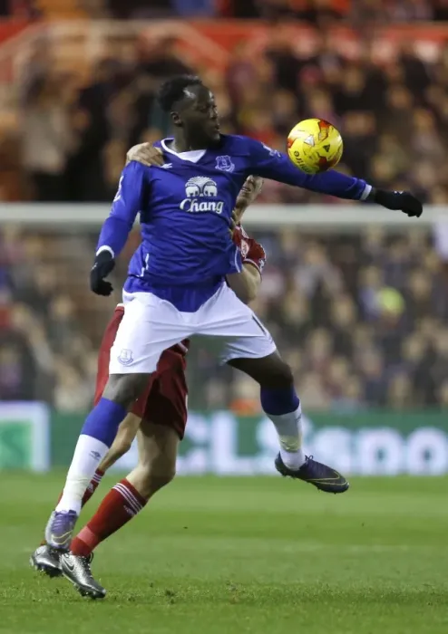 Framed Print : Everton's Lukaku vs. Ayala: A Fierce Battle for Cup Supremacy Framed Print : Everton's Lukaku vs. Ayala: A Fierce Battle for Cup Supremacy