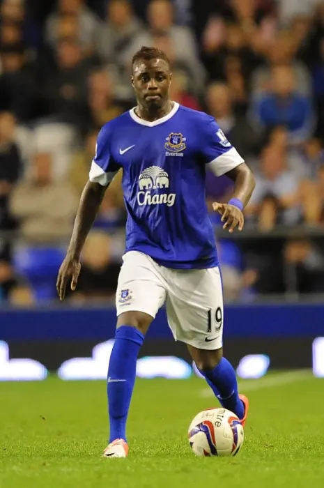 Framed Print : Everton's Magaye Gueye Stars in 5-0 Capital One Cup Victory over Leyton Orient