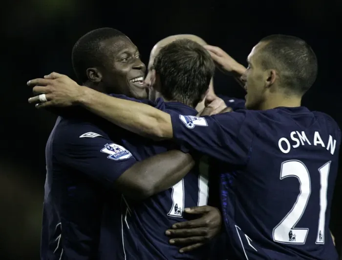 Framed Print : Everton's McFadden Hides in Delight: First Goal in Carling Cup Third Round Win over Sheffield Wednesday, 2007 Framed Print : Everton's McFadden Hides in Delight: First Goal in Carling Cup Third Round Win over Sheffield Wednesday, 2007