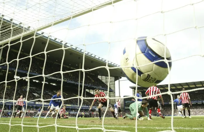 Framed Print : Everton's McFadden Scores: A Celebration of Victory Framed Print : Everton's McFadden Scores: A Celebration of Victory