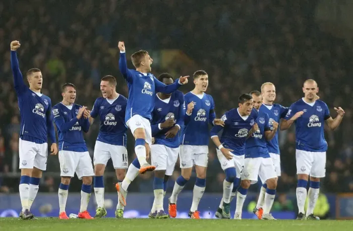 Framed Print : Everton's Penalty Triumph: Capital One Cup Victory over Norwich City