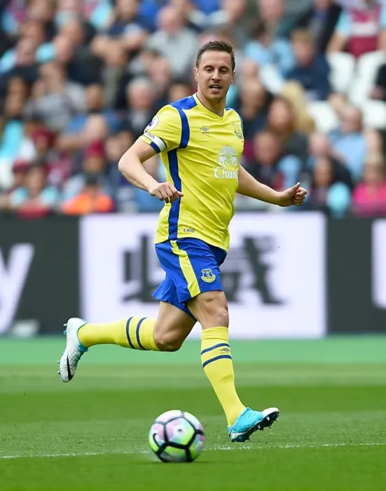 Framed Print : Everton's Phil Jagielka in Action against West Ham United at London Stadium - Premier League 2016-17 Framed Print : Everton's Phil Jagielka in Action against West Ham United at London Stadium - Premier League 2016-17