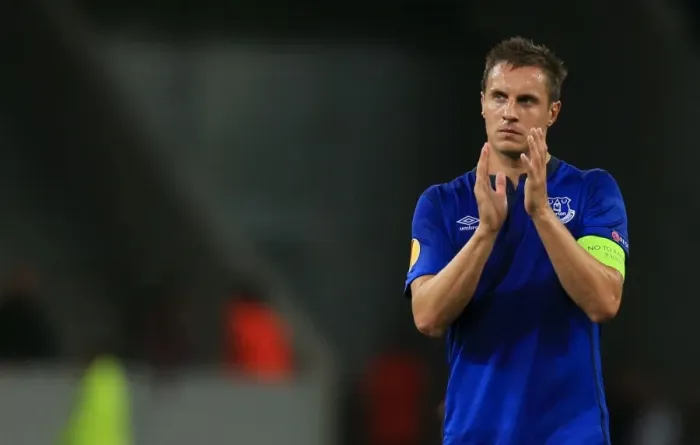 Framed Print : Everton's Phil Jagielka Celebrates UEFA Europa League Victory Over Lille OSC with Fans Framed Print : Everton's Phil Jagielka Celebrates UEFA Europa League Victory Over Lille OSC with Fans