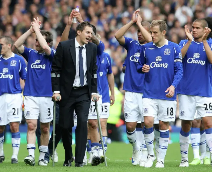 Framed Print : Everton's Phil Jagielka Celebrates Victory with Team Mates at Goodison Park Framed Print : Everton's Phil Jagielka Celebrates Victory with Team Mates at Goodison Park