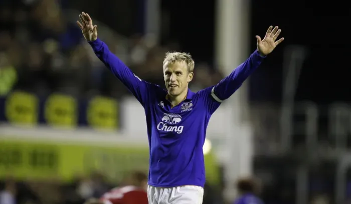 Framed Print : Everton's Phil Neville: Thrilling Carling Cup Goal Secures Triumph Over West Bromwich Albion at Goodison Park (September 21, 2011) Framed Print : Everton's Phil Neville: Thrilling Carling Cup Goal Secures Triumph Over West Bromwich Albion at Goodison Park (September 21, 2011)