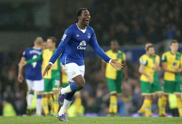 Framed Print : Everton's Romelu Lukaku: Capital One Cup Penalty Hero against Norwich City