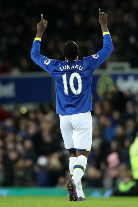 Framed Print : Everton's Romelu Lukaku Celebrates Third Goal Against Southampton at Goodison Park Framed Print : Everton's Romelu Lukaku Celebrates Third Goal Against Southampton at Goodison Park