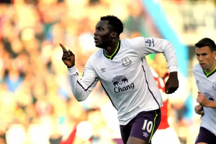 Framed Print : Everton's Romelu Lukaku: Celebrating Glory at Turf Moor After Scoring Against Burnley in the Premier League Framed Print : Everton's Romelu Lukaku: Celebrating Glory at Turf Moor After Scoring Against Burnley in the Premier League