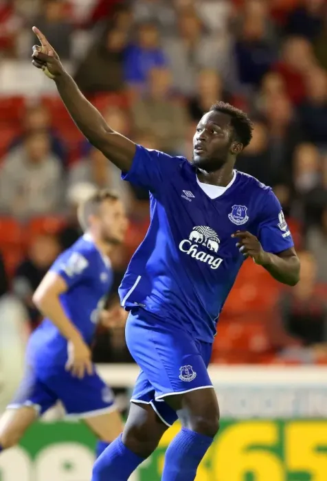 Framed Print : Everton's Romelu Lukaku Scores Hat-Trick: Everton Crush Barnsley in Capital One Cup Framed Print : Everton's Romelu Lukaku Scores Hat-Trick: Everton Crush Barnsley in Capital One Cup