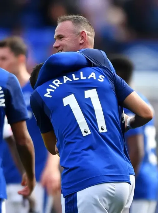 Framed Print : Everton's Rooney and Mirallas Celebrate Premier League Victory over Stoke City at Goodison Park (Season 2017-18) Framed Print : Everton's Rooney and Mirallas Celebrate Premier League Victory over Stoke City at Goodison Park (Season 2017-18)