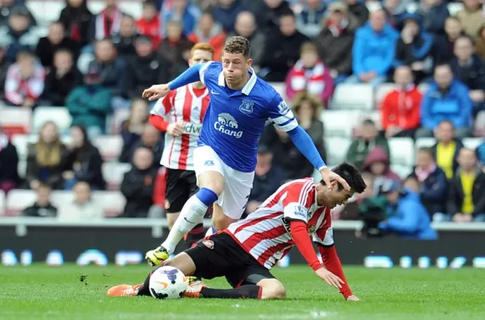 Framed Print : Everton's Ross Barkley Sparks Victory over Sunderland in Barclays Premier League (April 12, 2014, Stadium of Light)