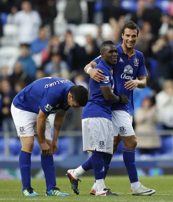 Framed Print : Everton's Royston Drenthe and Apostolos Vellios: Celebrating Victory Over Wigan Athletic at Goodison Park (September 17, 2011) Framed Print : Everton's Royston Drenthe and Apostolos Vellios: Celebrating Victory Over Wigan Athletic at Goodison Park (September 17, 2011)