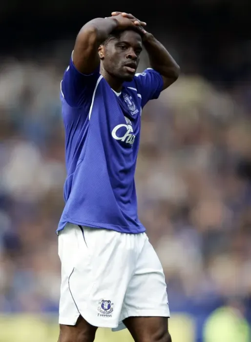Framed Print : Everton's Saha Disappointed After Missing Goal vs. Liverpool Framed Print : Everton's Saha Disappointed After Missing Goal vs. Liverpool