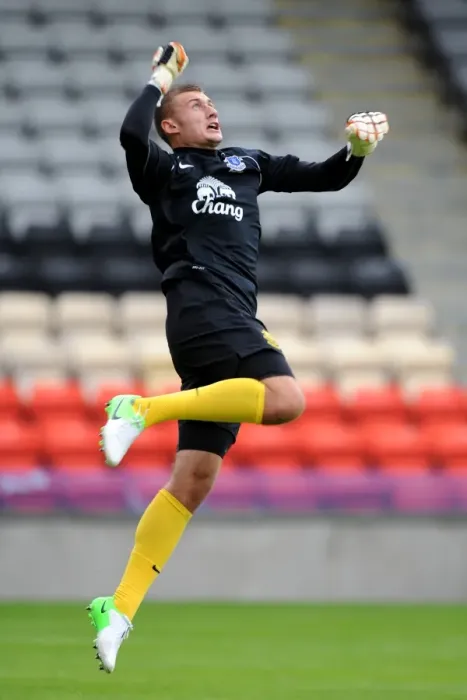 Framed Print : Everton's Taudul: Unyielding Guardian in Pre-Season Battle at Firhill Stadium - Everton Reserves vs Partick Thistle Framed Print : Everton's Taudul: Unyielding Guardian in Pre-Season Battle at Firhill Stadium - Everton Reserves vs Partick Thistle