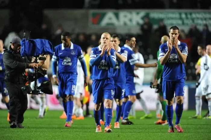 Framed Print : Everton's Triumph: Fans Appreciation at Liberty Stadium (Swansea City 1-2 Everton, Barclays Premier League, December 2013) Framed Print : Everton's Triumph: Fans Appreciation at Liberty Stadium (Swansea City 1-2 Everton, Barclays Premier League, December 2013)