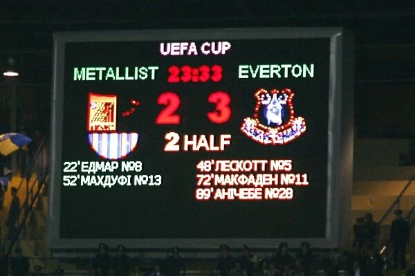 Everton's UEFA Cup Triumph: Metalist Stadium Showdown
