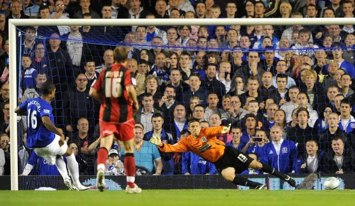 Framed Print : Everton's Unforgettable 3-0 Carling Cup Triumph: Jermaine Beckford's Penalty Framed Print : Everton's Unforgettable 3-0 Carling Cup Triumph: Jermaine Beckford's Penalty