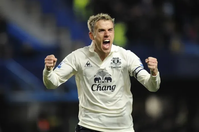 Framed Print : Everton's Unforgettable Comeback: Phil Neville's Euphoric Moment as Beckford Scores the Equalizer Against Chelsea (December 4, 2010, Barclays Premier League) Framed Print : Everton's Unforgettable Comeback: Phil Neville's Euphoric Moment as Beckford Scores the Equalizer Against Chelsea (December 4, 2010, Barclays Premier League)
