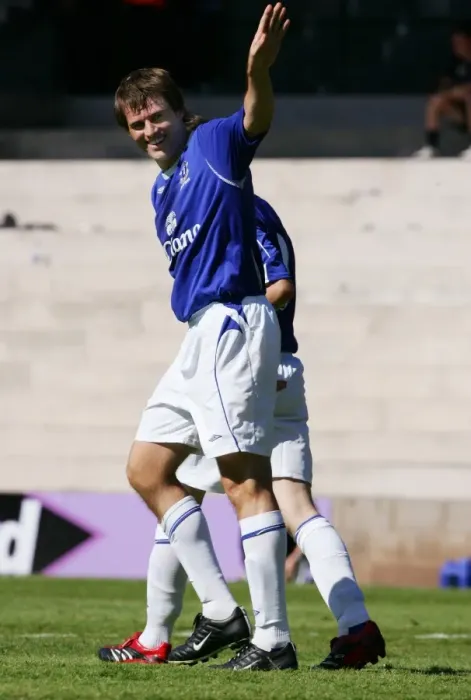 Framed Print : Everton's Unforgettable Double: Kilbane's Brace - The Exultant Moment