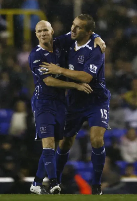 Framed Print : Everton's Unforgettable Triumph: Alan Stubbs and Andrew Johnson's Goal Celebration (07 / 08) - Everton FC vs. Tottenham Hotspur Framed Print : Everton's Unforgettable Triumph: Alan Stubbs and Andrew Johnson's Goal Celebration (07 / 08) - Everton FC vs. Tottenham Hotspur
