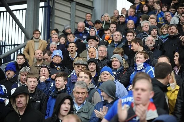 Everton's Unwavering Support: A Sea of Blues at The Hawthorns (01.01.2012)
