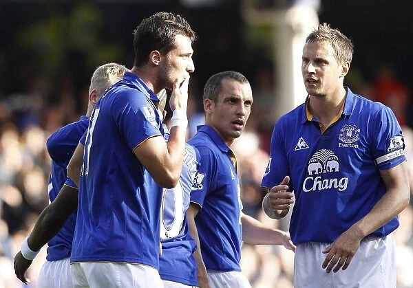 Everton's Vellios Scores His Second Goal: Everton 2-0 Wigan Athletic (September 17, 2011, Barclays Premier League)